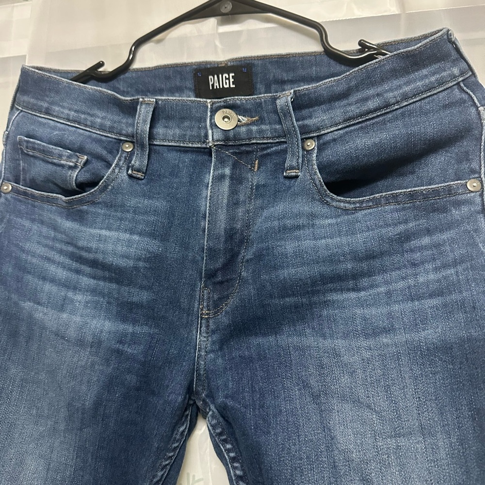 PAIGE Dark Blue Denim Jeans